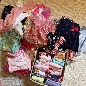 Huge lot of baby girl clothes various sizes